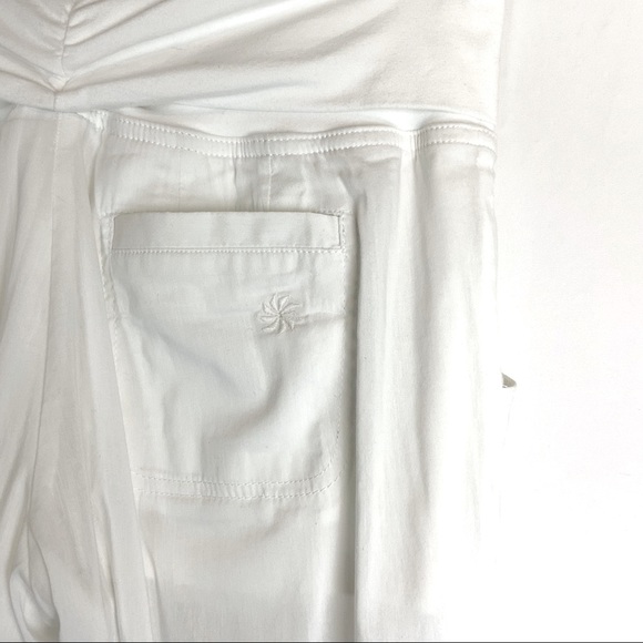 Athleta White Cropped Jogger Pants Size 4 - Picture 5 of 8